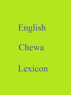cover image of English Chewa Lexicon